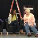 Danelle & Jade on set