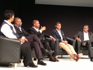 Session I Panel - Dr. Mae Jemison, Tom Adams, Tavis Smiley, Kanyi Maqubela, and Sheldon Gilbert